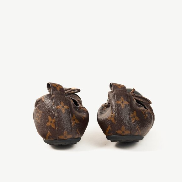 Louis Vuitton Flirty Monogram Canvas Cap-Toe Bow Flats - Picture 4 of 11